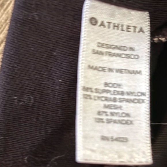 Athleta Black Joggers White side Stripes Ankle Casual Pants Joggers Size Small - Picture 5 of 6